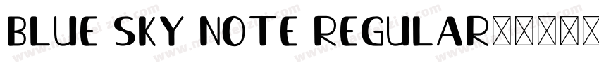 blue sky note regular字体转换
